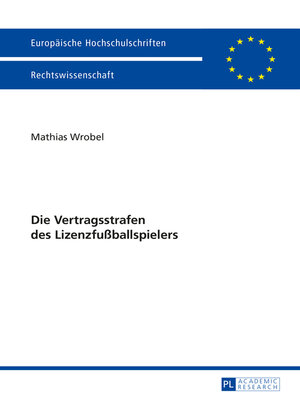 cover image of Die Vertragsstrafen des Lizenzfußballspielers